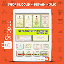 Sebuah selembar kertas yang memiliki nilai berarti didalamnya. Koleksi Template Desain Sertifikat Format Cdr Shopee Indonesia