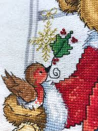 Communication about embroidery on various topics. Ohsewcrafty Stitching Hd Christmas Teddy