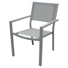 Give Your Outdoor Living Area A Sleek New Look With The Threshold Afton Stack Sling Patio Chair In Slate This Ligh Patio Chairs Outdoor Chairs Patio