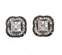 Black And White Diamond Stud Earrings Black And White Diamond Stud Earrings White Diamond Stud Earrings Diamond Earrings Studs Mens Diamond Stud Earrings