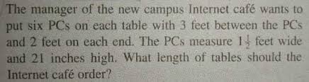 21 inches converted to feet. Answered The Manager Of The New Campus Internet Bartleby