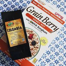 Sorghum Sunday Breakfast Anyone Having A Bowl Of Grain Berry Honey Nut With Onyx Sorghum Cereal And A Pot Of Deans Toasted Oats Honey Nut Cheerios Honey Nut