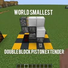 Double Piston Extender Video Minecraft Designs Minecraft Redstone Creations Minecraft Tutorial