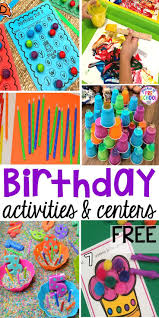 Birthday Activities For Kids Birthday Themed Centers Activities For Little Learners Pocket Of Preschool Birthday Activities Birthday Activities Kids Preschool Birthday