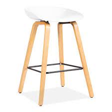 Bar stools usually come in three heights: White Milano Wooden Bar Stool 65cm Kitchen Bar Stools