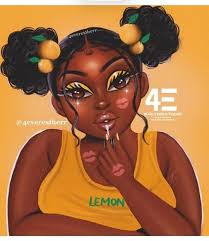 Pin By Infiniteglam On Black Art Drawings Of Black Girls Black Girl Art Black Girl Cartoon
