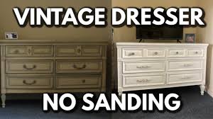 Liquid sandpaper is exactly what it sounds like! How I Painted My Vintage Dresser Without Sanding Youtube