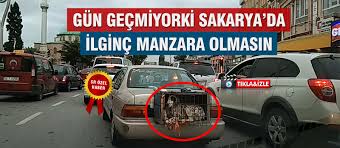 Sakarya Da Trafikte Ilginc Manzara