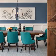 The room also features custom embroidered slipcovers on the dining chairs from kincaid's debut collection with penn & fletcher. 15 Modern Dining Room Ideas