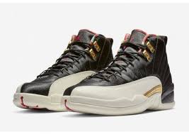 Black And Gold Retro 12 Nike Air Jordan Retro 12 Chinese New Year 2019 Cny Black Sail Metallic Gold Red Air Jordans Air Jordans Retro Latest Sneakers