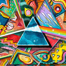 The Dark Side Of The Moon 40th Anniversary Cover Relecture Pink Floyd Art Pink Floyd Albums Cover Art