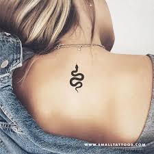 Black And Gold Snake Tattoo Black Snake Temporary Tattoo Set Of 3 In 2020 Small Snake Tattoo Snake Tattoo Design Snake Tattoo