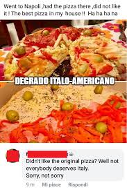 La cucina italiana negli usa ma anche in molti paesi all'estero fa davvero piangere. Buongiorno Fanz Degrado Italo Americano Facebook