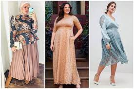 Pada kesempatan ini saya akan membahas gamis untuk orang gendut agar terlihat langsing dan. Model Baju Pesta Selain Hitam Untuk Badan Gemuk Terlihat Lebih Langsing Termasuk Hijaber Womantalk Com Line Today