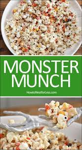 Monster Munch Recipe Sweet Dessert For Halloween Recipe Monster Munch Halloween Food Treats Chex Mix Recipes