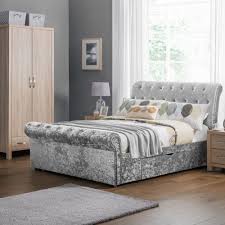 On another note regarding the headboard; Verona 5ft King Size 2 Drawer Storage Silver Crushed Velvet Bed Ver102