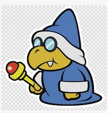 When you pull him off the page, a humorous article will. Paper Mario Sticker Star Kamek Clipart Paper Mario Paper Mario Color Splash Bowser Jr Free Transparent Png Download Pngkey