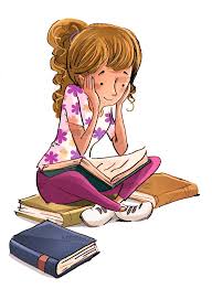 Girl Reading Books Cute Cartoon Wallpapers Girl Reading Book Girl Reading