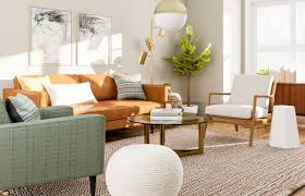 The den of a sleek west village apartment features a custom sofa based on a 1960s harvey probber. Modern Living Room Design 5 Ways To Try A Mid Century Style