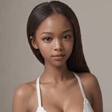 18 years old black african girl, nude, NSFW, (small boobs), perfect nipples  - SeaArt AI