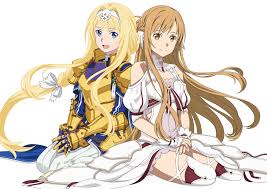 armor, Yuuki Asuna, long hair, dress, Sword Art Online, blonde, brunette,  anime girls, Alice Zuberg, HD Wallpaper | Rare Gallery