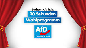 Cdu kann auf grosse gewinne hoffen, linke, spd und afd verlieren. 90 Sekunden Afd Wahlprogramm Sachsen Anhalt Youtube