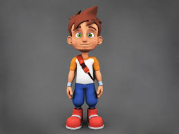 I Created This 3d Model To Practice Character Modeling Based In The Original Illustration Leo By The Artist Luigi Lucarelli Character Modeling Leo 3d Model