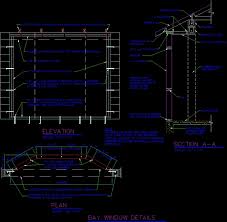 Choosing window treatments for bay windows can be difficult. Bay Window Detail Dwg Plan For Autocad Designs Cad