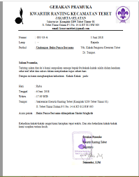 Download contoh surat undangan rapat. Contoh Surat Undangan Kegiatan Pramuka Sample Surat Undangan
