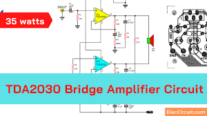 It use dual 15v dc power supply at 2a. Tda2030 Bridge Amplifier Circuit Diagram With Pcb 35w Rms Eleccircuit