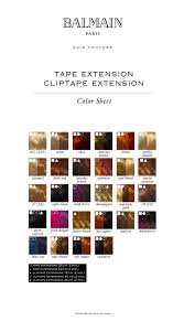 Hair Color Filler Chart Inspirational Balmain Color Overview