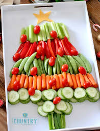But, though it's mistakenly believed to be an old german tradition. Christmas Tree And Wreath Veggie Trays The Country Cook