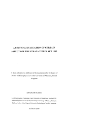 Latest amendments of the strata titles act 1985. Pdf A Critical Evaluation Of Certain Aspects Of The Strata Titles Act 1985 Aliff Norhamidi Academia Edu