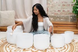 432 Hz Pro 8"-14" Quartz Crystal Singing Bowl Chakra Set of 7 — Sound  Healing LAB