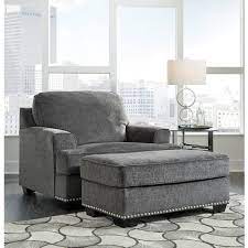Barrett leather track arm chair and a half. Benchcraft By Ashley Locklin Transitional Chair And A Half With Ottoman A1 Furniture Mattress Chair Ottoman Sets