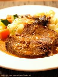 Chili Und Ciabatta Schmorbraten Aus Der Hohen Rippe Schmorbraten Rippchen Braten Braten