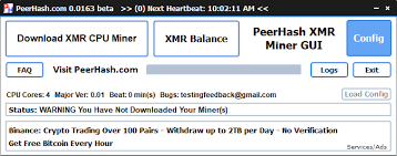 Mining software, daemons, wallets, blockahains. Peerhash Com Distributed Mining Crypto Hashing Gui