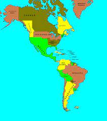 Un mapa es una representación geográfica del planeta tierra o de una región en américa del norte o norteamérica es un subcontinente del continente americano, se sitúa en el hemisferio norte y casi por completo en el. Mapa Del Continente Americano Continentes Continente Americano Mapa Payaso Para Pintar