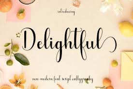 Delightful Font By Mydesign Creative Fabrica In 2020 Fancy Fonts Free Fonts For Designers Cool Fonts