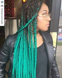 Black And Rainbow Box Braids 16 Colorful Box Braids To Inspire Your Next Protective Hairstyle Hair Styles Box Braids Hairstyles Colored Box Braids