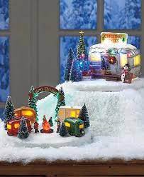 Lighted Holiday Trailer Scenes Holiday Trailer Christmas Tablescapes Holiday