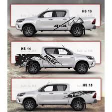 Maybe you would like to learn more about one of these? Oem Car Sticker Side Body Sticker Hilux Revo Vigo Navara Fortuner Triton Frontier 1 Set 2 Pc