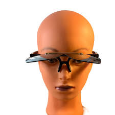 Zero UV Black Flip sunglasses with gold accents