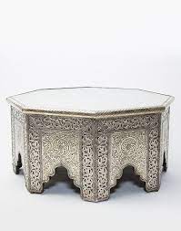 Check out our moroccan coffee table selection for the very best in unique or custom, handmade pieces there are 1706 moroccan coffee table for sale on etsy, and they cost $304.38 on average. White Metal Moroccan Octagonal Coffee Table Moroccan Furniture Morrocan Decor Decor