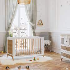 35 cm, 45 cm, 50 cm poids: Theo Lit Bebe Evolutif En Rotin Marelia Neige 60 X 120 Cm Lit Bebe Theo Sur L Armoire De Bebe