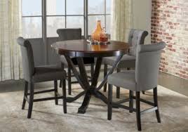 Orland Park Black 5 Pc Counter Height Dining Set Dining Room Sets Counter Height Dining Sets White Dining Chairs