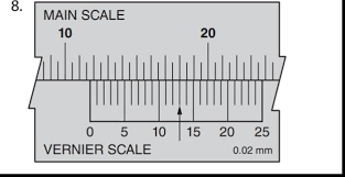 Read The Metric Vernier Caliper Measurements For The Following Settings Bartleby