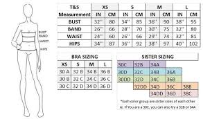 Womens Apparel Sizing Charts