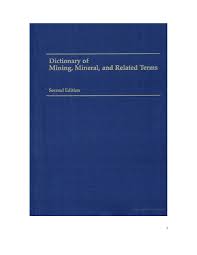 Lead in polish dictionaries at pwn. Dictionary Of Mining Mineral Related Terms Compiled And Edited By The Staff Docsity