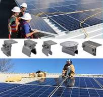 Solar panel clamps for metal roof